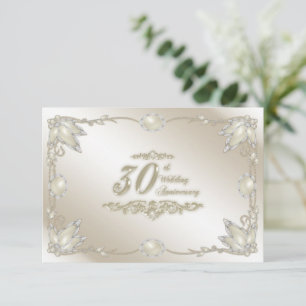 30th Wedding Anniversary RSVP Invitation