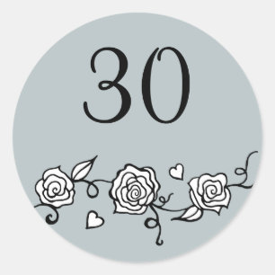 30th Wedding Anniversary Stickers
