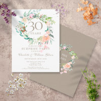 30th Wedding Anniversary Surprise Party Floral