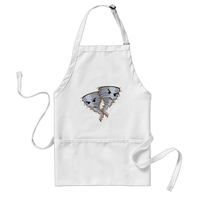 310431 ANGRY TORNADOS CARTOON FUNNY WEATHER GROUCH STANDARD APRON (Front)