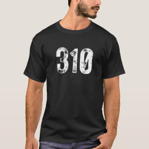 310 Area Code Los Angeles CA Mobile Telephone Area T-Shirt