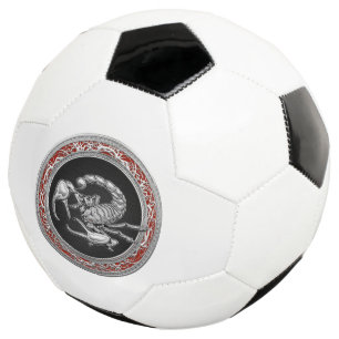 [310] Sacred Silver Scorpion on Black Football