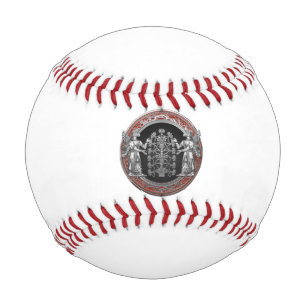 [310] Two Silver Ninurtas with Tree of Life Baseball