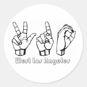 310- - West Los Angeles Classic Round Sticker