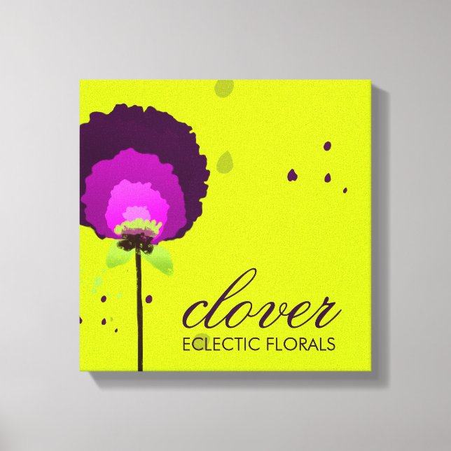 311 Alluring Allium Neon Canvas Print (Front)