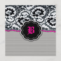 311-Alluring Lace - Hot Pink