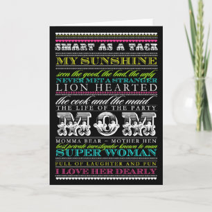 311 Amazing Mom Character Traits Mother's Day Card