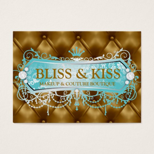 311 Aqua Bliss Golden Tuft Business Card