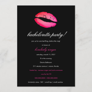 311 Bachelorette Lingerie Party Invite