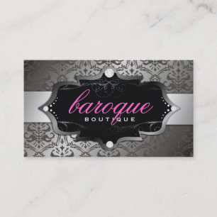 311-Baroque Boutique Sweet Pink Business Card