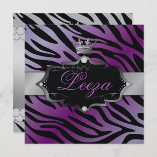 311-Baroque Princess Premium Metallic Invitation