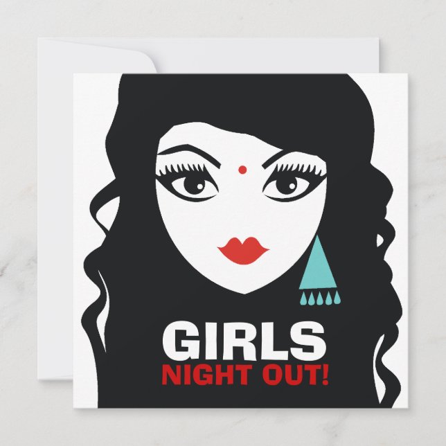 311 Beautiful Bindi | Luscious Lash Invitation (Front)