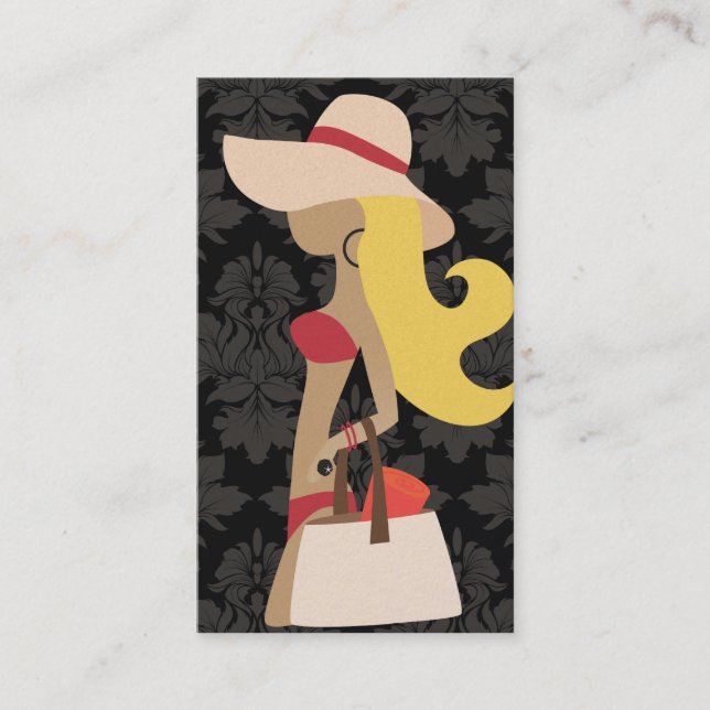 311 Bikini Fashionista Blonde Business Card (Front)