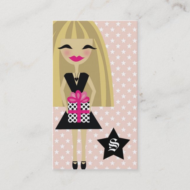 311-BLONDE/STAR/GIFT BUSINESS CARD (Front)