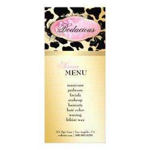 311 Bodacious Boutique Golden Leopard Loyalty Card