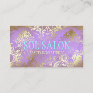 311 Boho Sol Lilac Purple Spa, Salon or Boutique Business Card