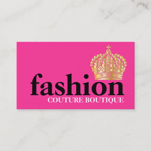 311 Bold Fashion Boutique Tiara Business Card (Front)