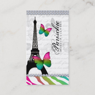 311 Butterfly Business Card Paris Eiffel Tower