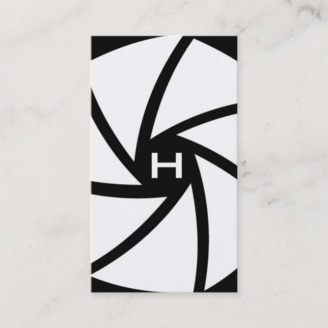 311-CAMERA READY | BLACK AND WHITE BUSINESS CARD (Front)