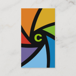 311-CAMERA READY COLORFUL GREEN BUSINESS CARD
