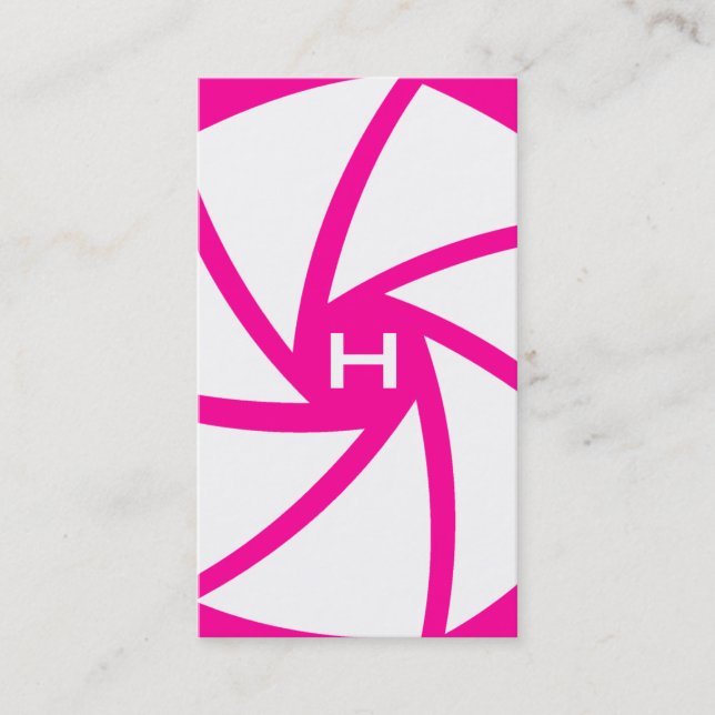 311-CAMERA READY | HOTT PINK BUSINESS CARD (Front)