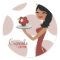 311-Candie the Cupcake Cutie Red Brown Sticker