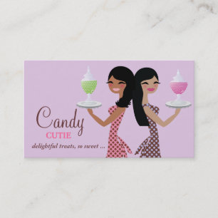 311 Candy Cuties Brunette Duo Business Card