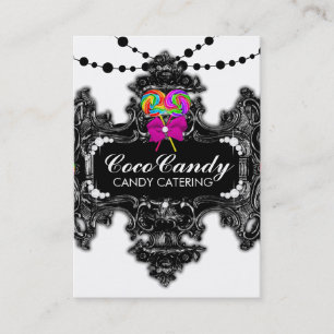 311 Candy Wonderland Black White Business Card