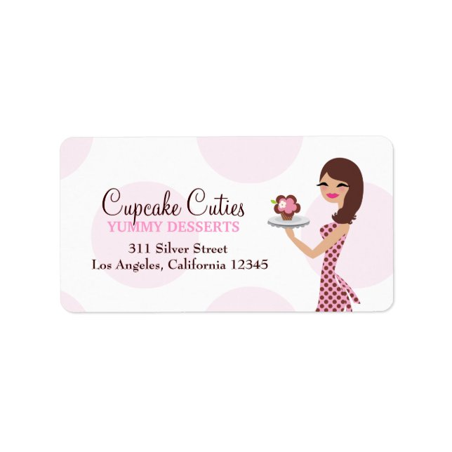 311 Carlie the Cupcake Cutie Address Label (Front)