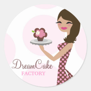 311 Carlie the Cupcake Cutie Brunette Sticker