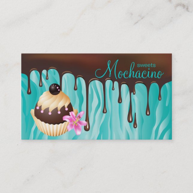311 Chocolate Bakery Cupcake Business Card (Front)