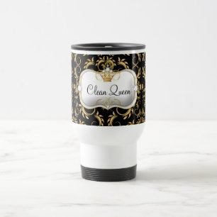 311 Ciao Bella Golden Divine Black Travel Mug