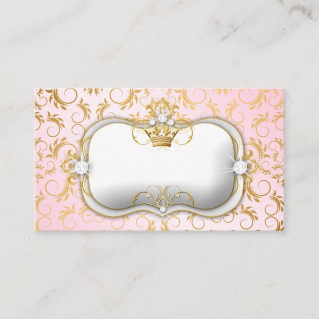 311 Ciao Bella Golden Divine Pink Place Setting Place Card (Front)