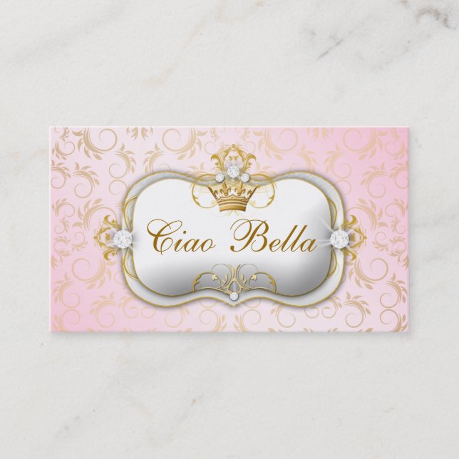 311 Ciao Bella Golden Divine Pink Punch Card (Front)