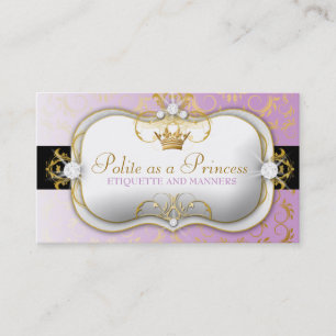 311-Ciao Bella Golden Divine Purple Business Card
