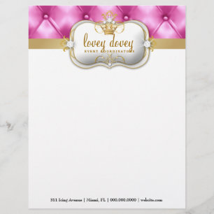 311 Ciao Bella Pink Tuft Customised Letterhead
