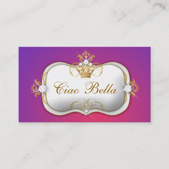 311 Ciao Bella Purple Fade Business Card (Front)