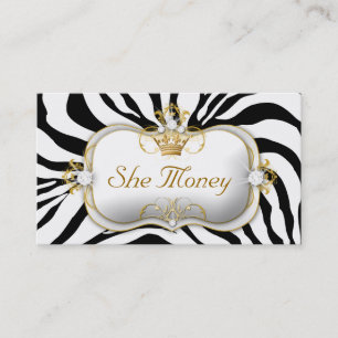 311 Ciao Bella Zebra Business Card