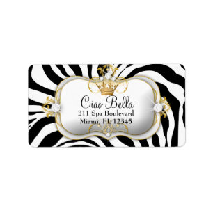 311 Ciao Bella Zebra Stripes Label