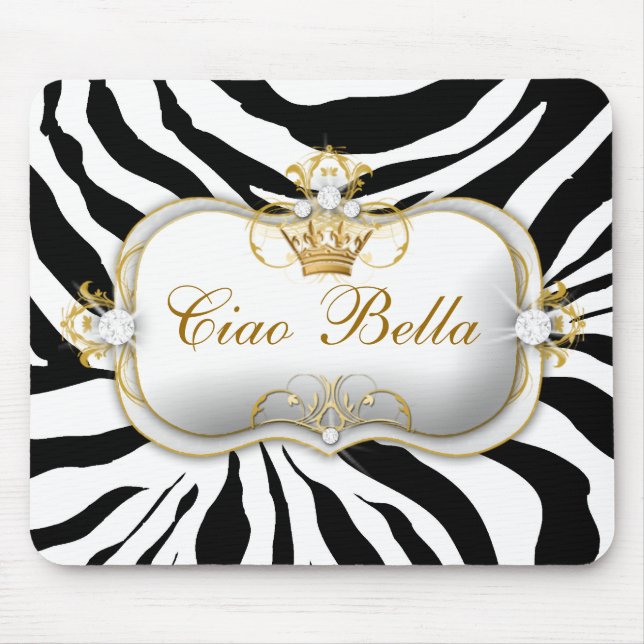 311 Ciao Bella Zebra Stripes Mouse Mat (Front)