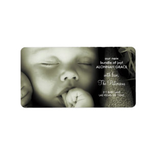 311-Customisable Baby Address Label