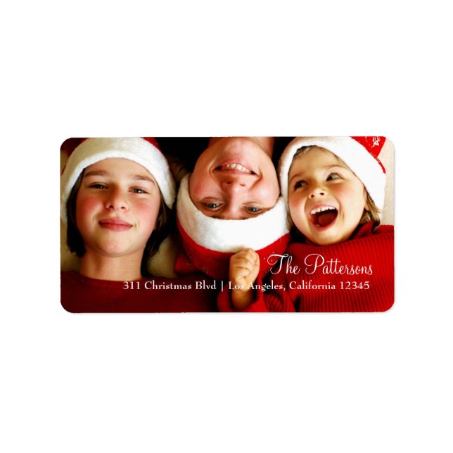 311 Customisable Christmas Photo Label (Front)