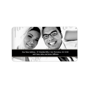 311 Customisable Mod Newlywed Address Label