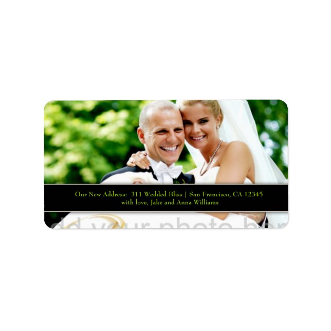 311 Customisable Newlywed Address Label (Front)