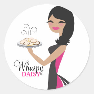 311 Daisy Cookie Cutie Wavy Brunette Classic Round Sticker