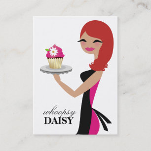 311 Daisy the Cupcake Cutie Red Business Card