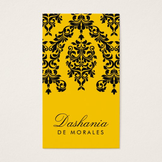 311-Dashing Damask | Bee Business Card