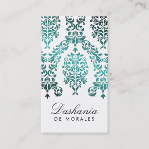 311-Dashing Damask   Sea Garden Business Card