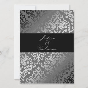 311-Dazzling Damask Grey Storm Invite 5.5x7.5