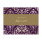 311-Dazzling Damask  RSVP Gold Ivory Eggplant